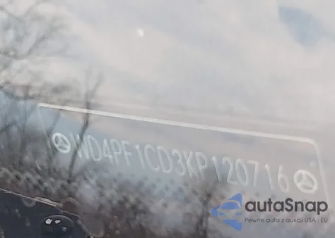 2019 Mercedes-Benz Sprinter 2500 High Roof V6 z USA, uszkodzony, nr VIN WD4PF1CD3KP120716